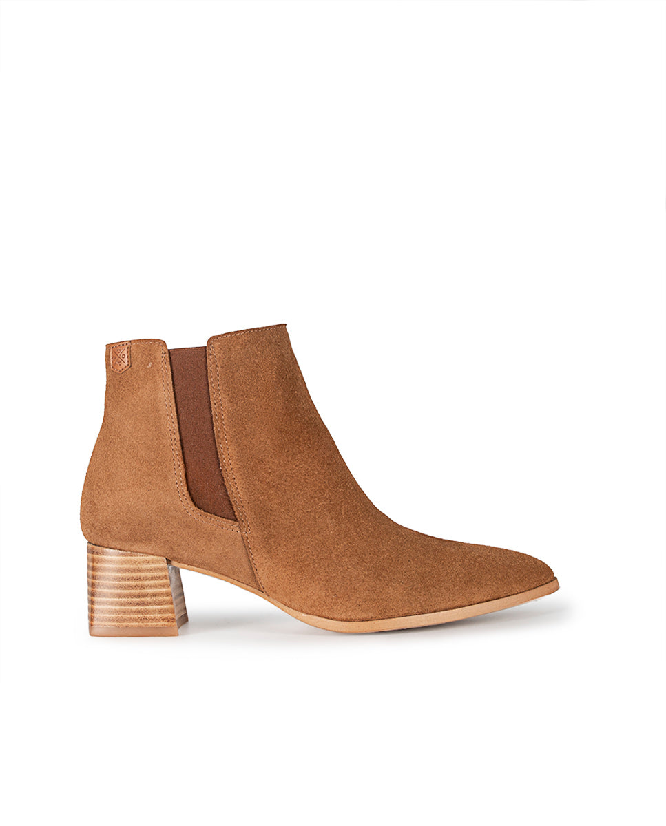 Eyra Brown Suede Ankle Boot