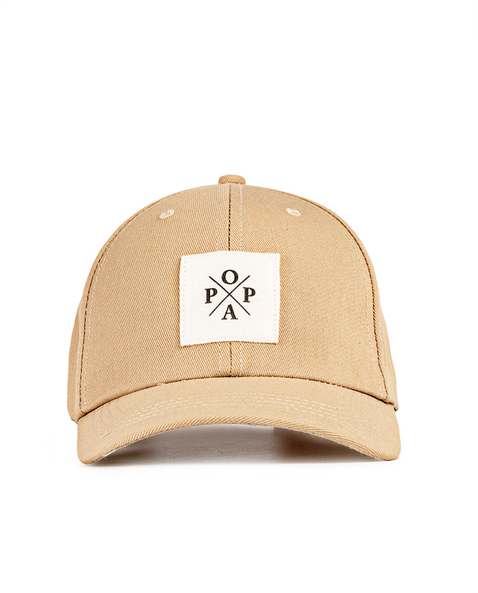 Popa Beige Canvas Cap