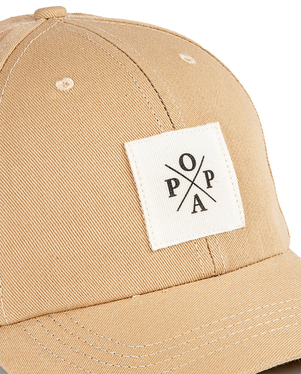 Popa Beige Canvas Cap