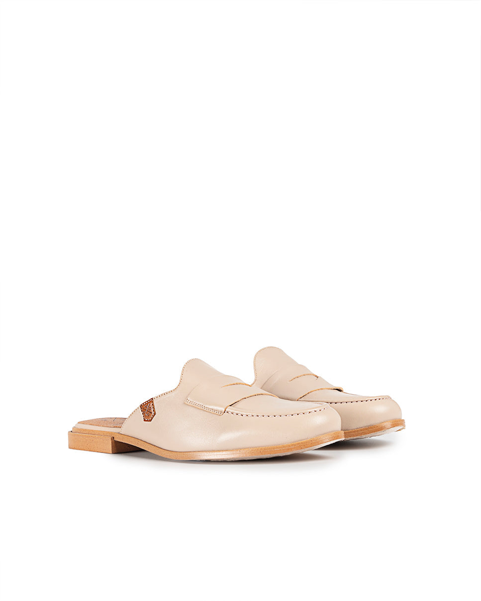 Mule Arcade Piel Beige