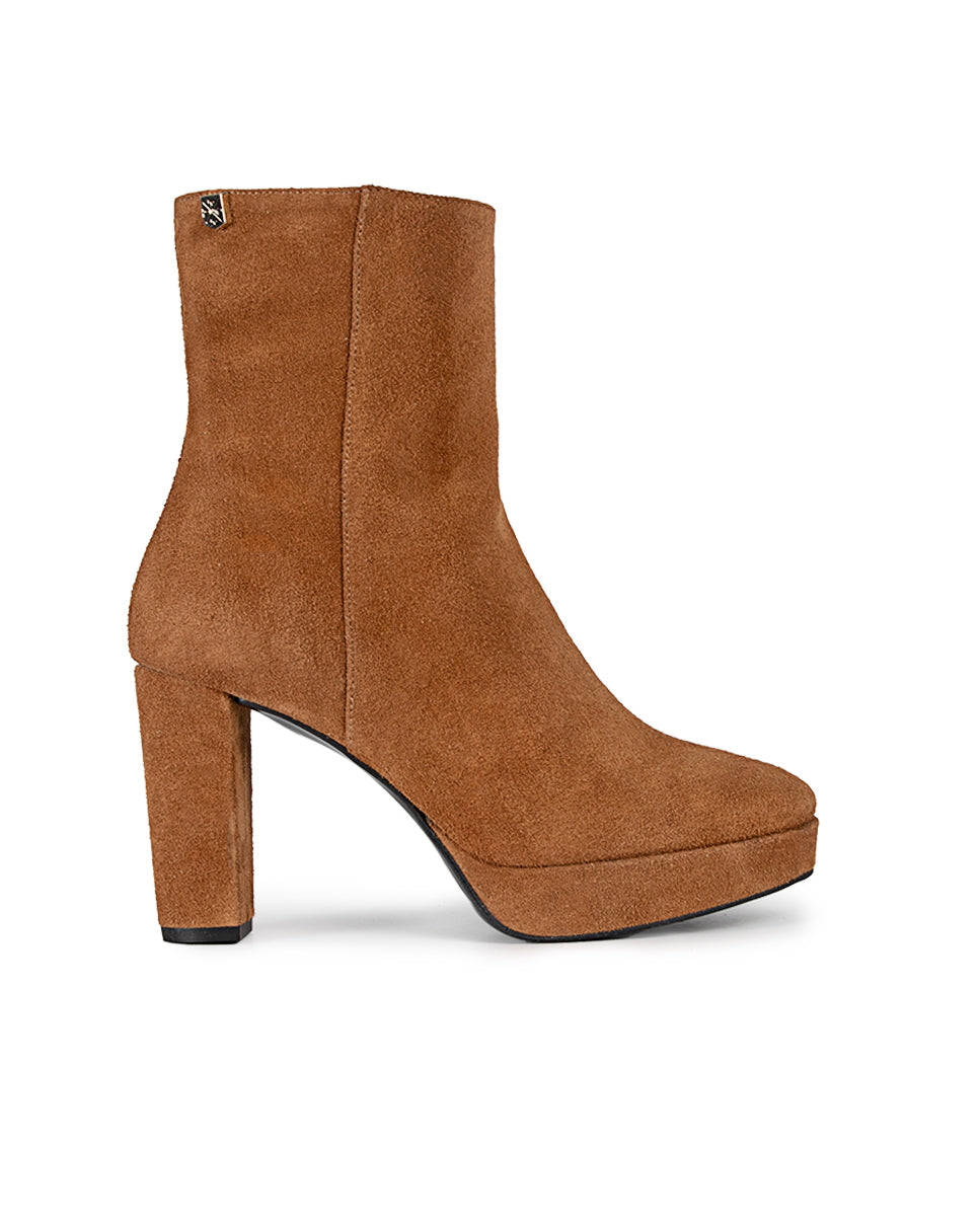 Venus Suede Muscade Ankle Boot