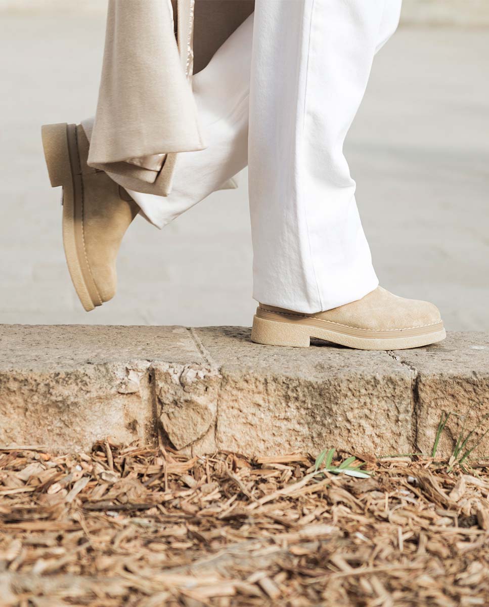 Juana Suede Sand Ankle Boot