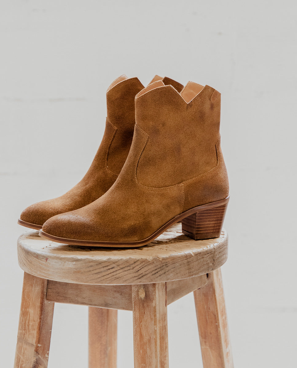 Milan Suede Muscade Ankle Boot